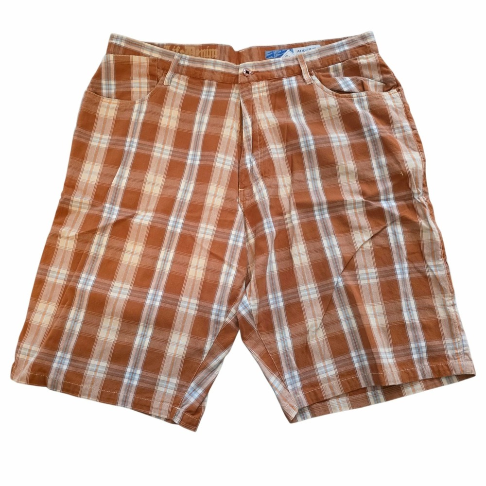 Vintage Azzure Shorts Skater Baggy Grunge Streetwear Brown Plain Mens 3XL / 40